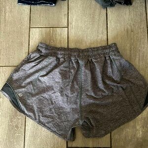 Gray lululemon running shorts